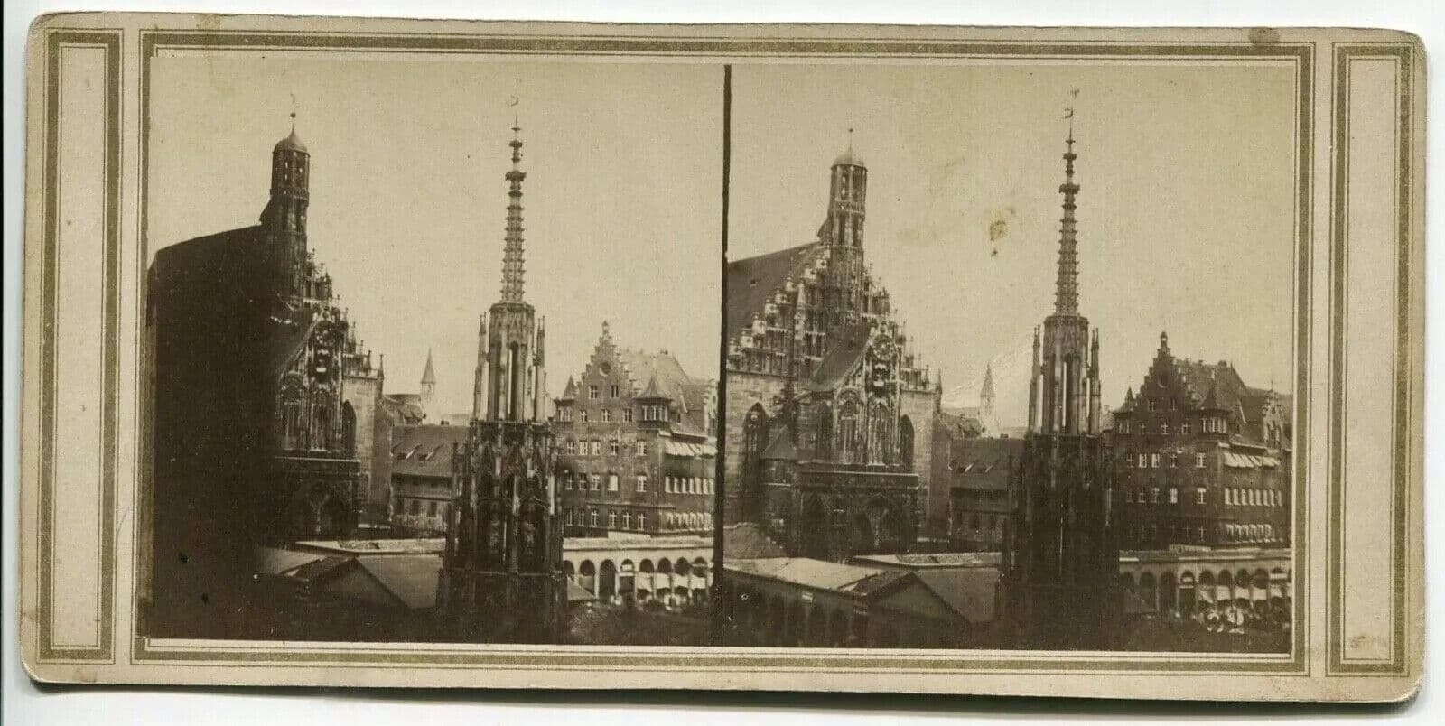Vintage Stereoview Photographs - Nuremberg Place - Albumen c. 1865 image 5