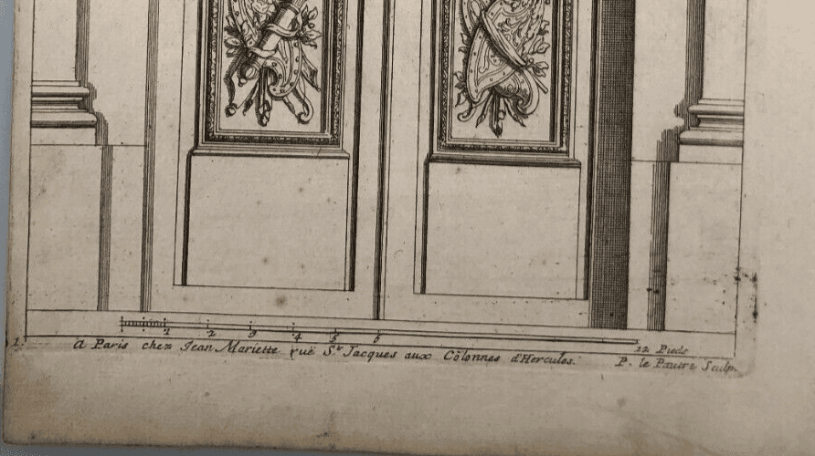 Antique Original Etching Jean LEPAUTRE (1618-1682) Doors, Architecture x5 image 7