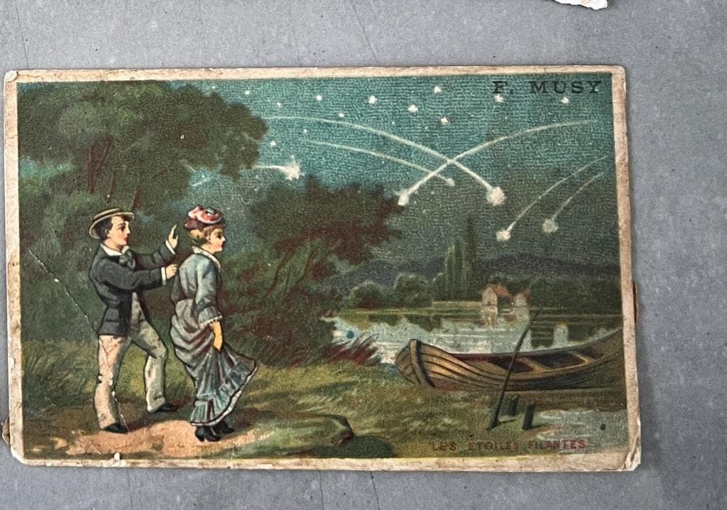 Set of 4 Antique Liebig Trade Cards - Charming 19th Century French Ephemera image 5