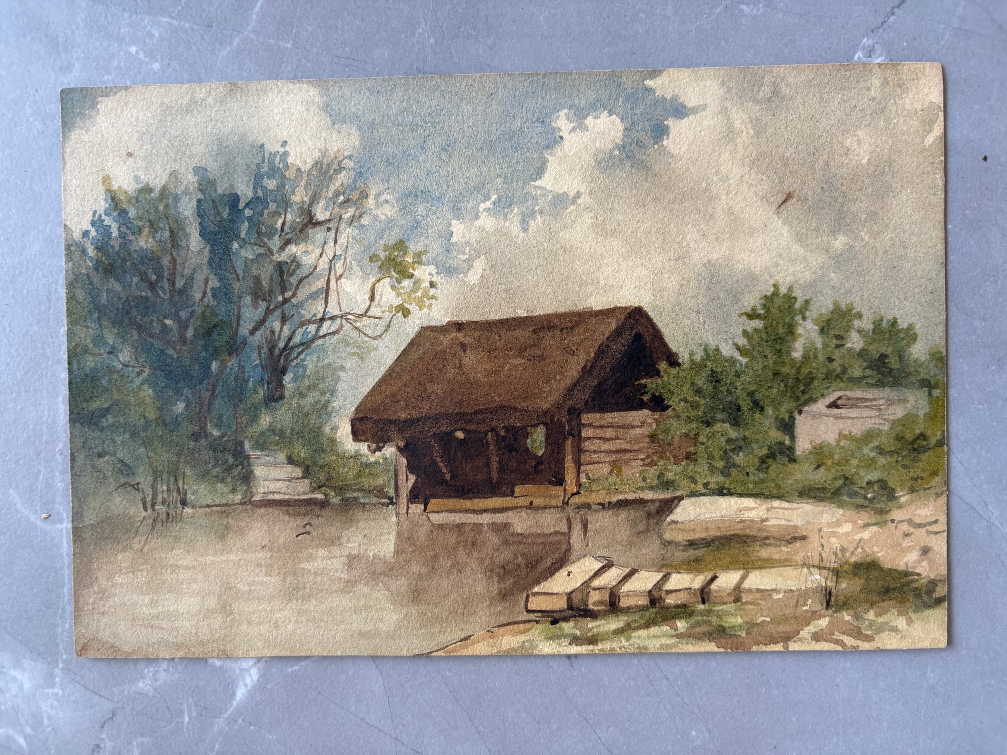 Painting House South of France Landscape image 2