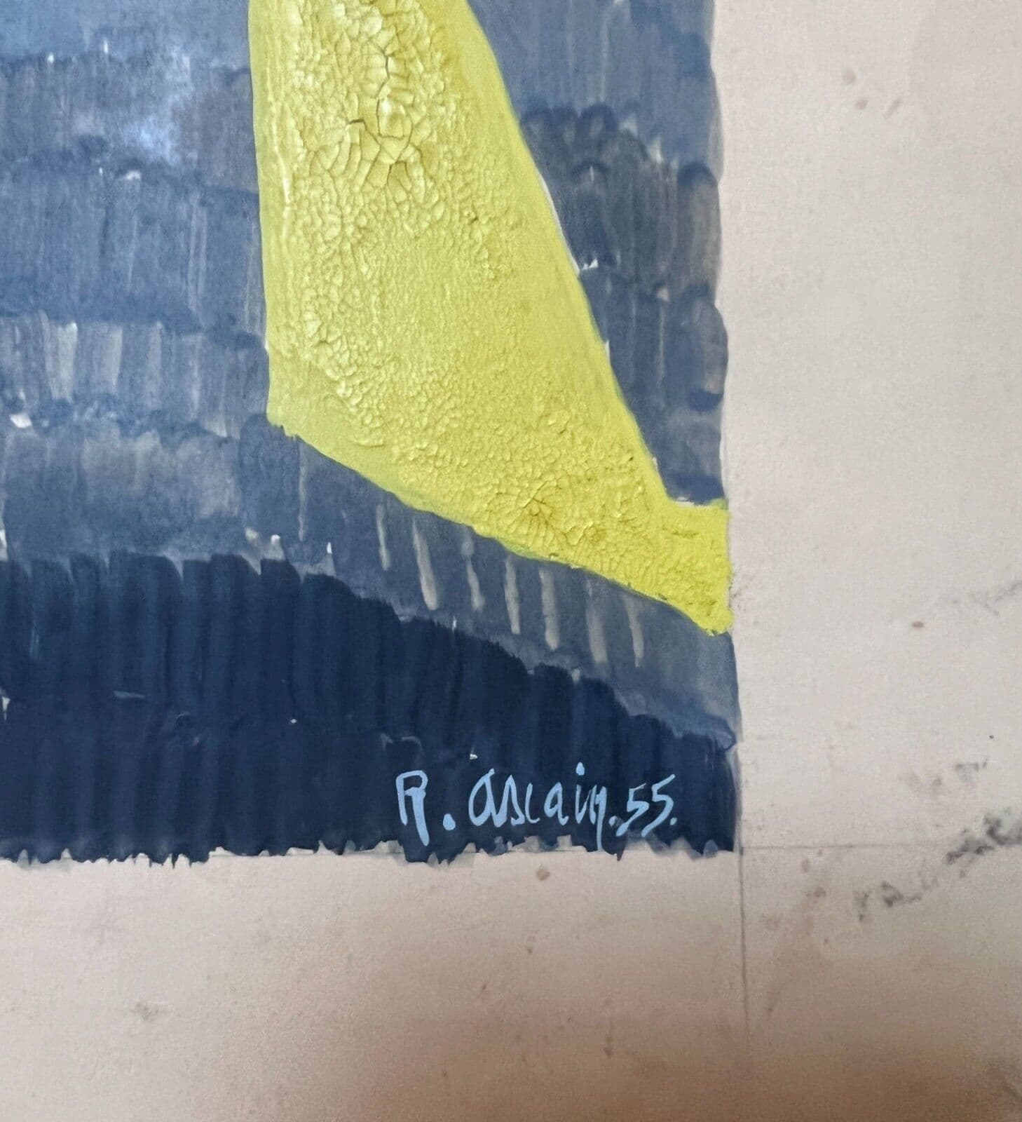 Modern Drawing Abstract Robert ASCAIN (1932) image 3