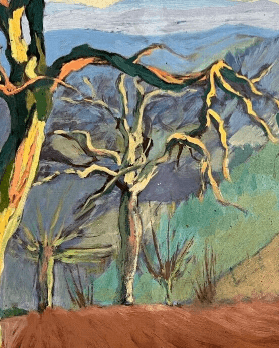 Antique Original Painting Landscape, Farm, Trees, Forest Michael David MCCARY image 3
