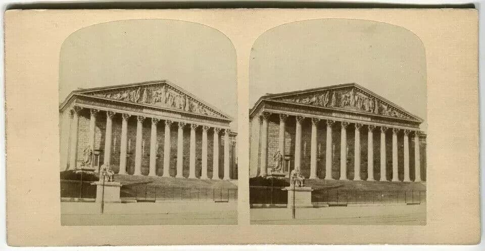 Vintage Stereoview - Legislative, Paris - Lecocq-Frêné - Albumen c. 1860 image 5