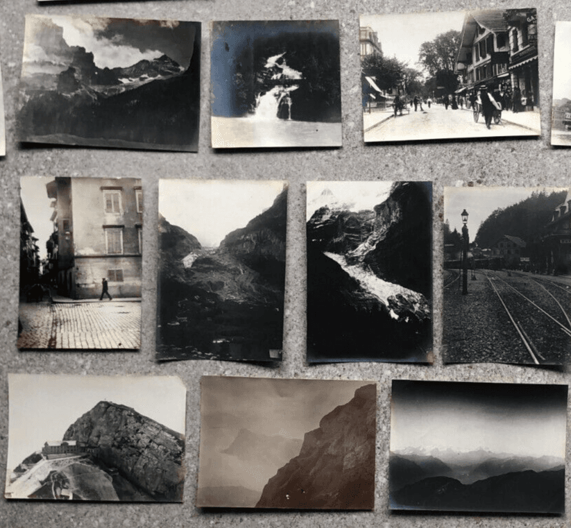 Vintage Photographs Lot x21 Mountain Landscape and People 1902
