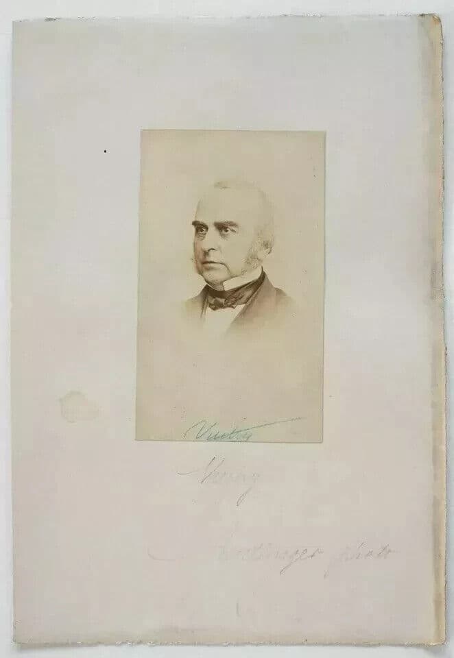 CDV Vintage Photographs CHARLES REUTLINGER - Lawyer Adolphe Vuitry c. 1870 image 7