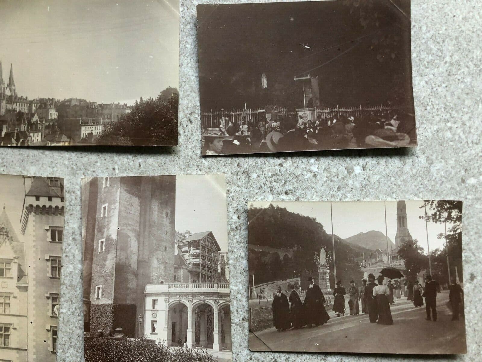 Vintage Photographs Lot x7 Lourdes, France, Pau, St Jacques Church 1902 image 6