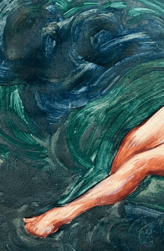 Modern Original Painting Portrait, Woman, Nude signed image 4