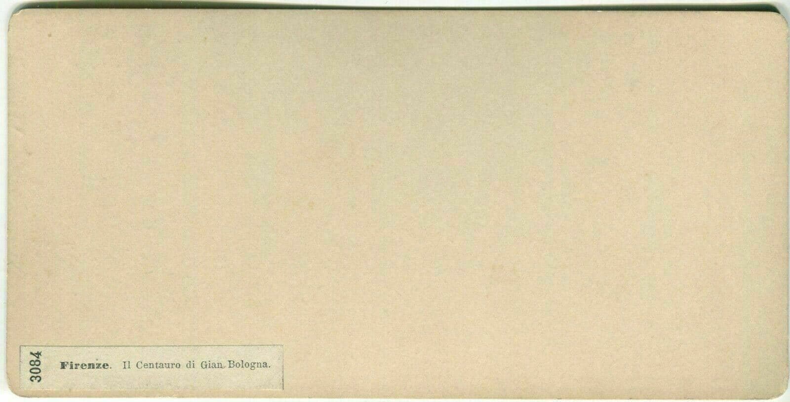Vintage Stereoview Giacomo BROGI - Florence Il Centauro di Gian Bologna c. 1870 image 6