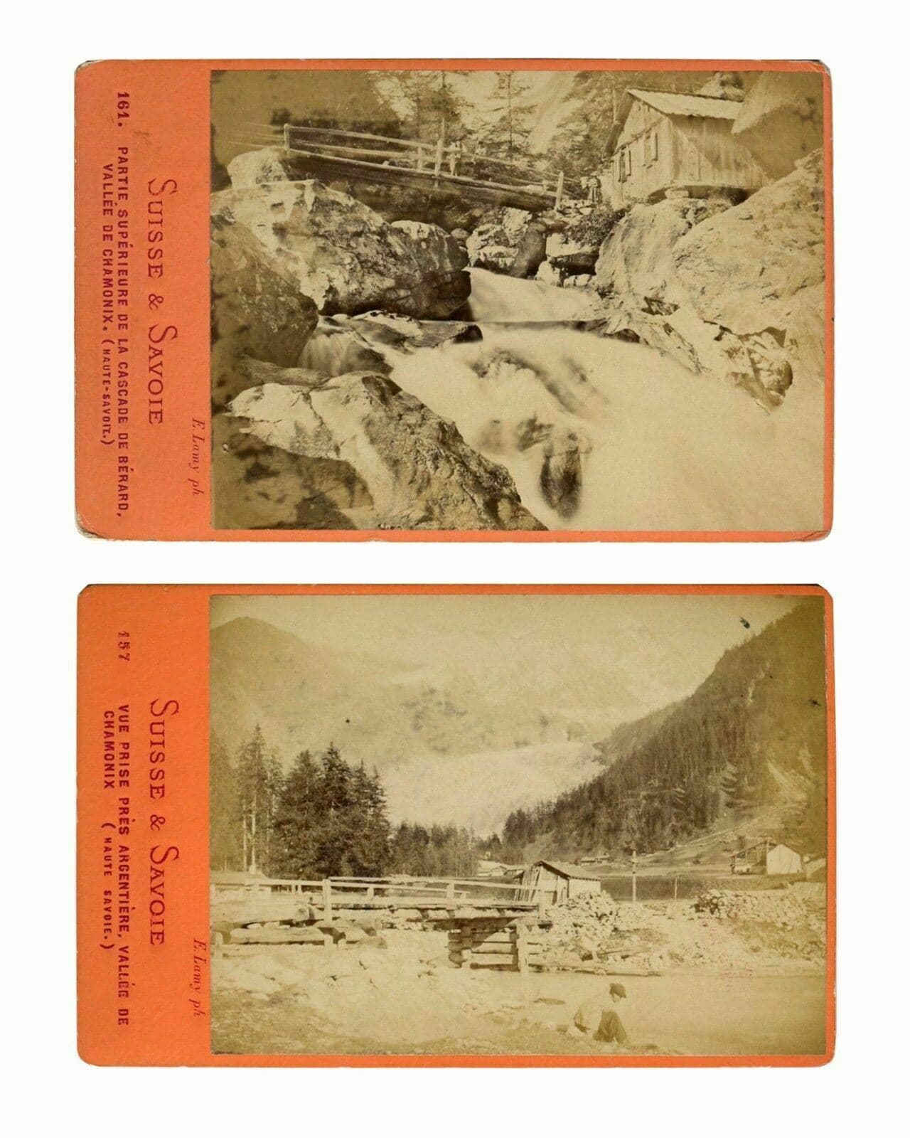 CDV E.LAMY Landscape Haute Savoie c.1880 x4 image 2