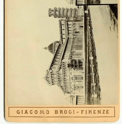 Vintage Stereoview Photograph Giacomo BROGI - Pisa, Il Duomo, Italie c. 1870 image 4