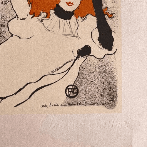Vintage Mourlot Print Confetti by Toulouse-Lautrec / Andre Sauret 1950 image 5