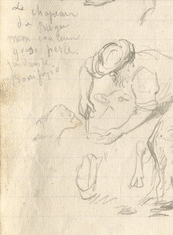 Vintage Pencil Original Drawing Marins Figures, People Sketches image 5