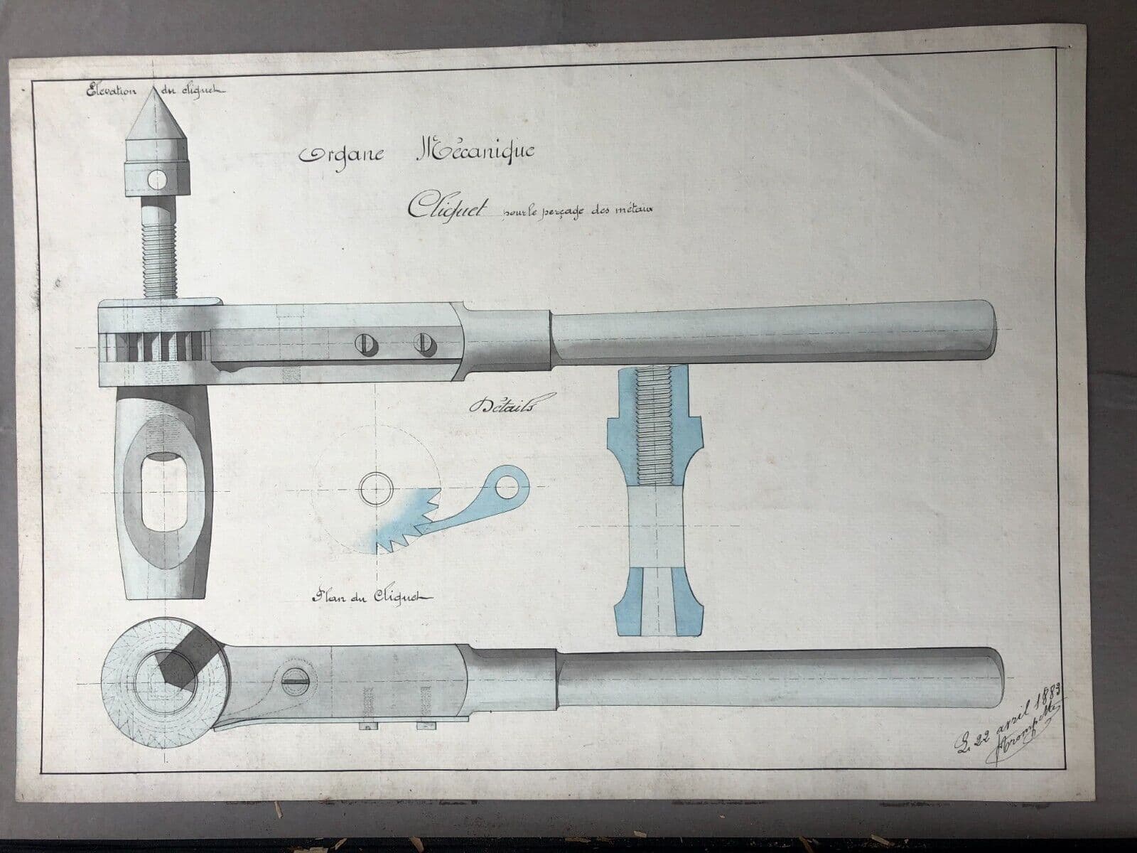 Drawing Invention Mechanical Machine, Plans image 6