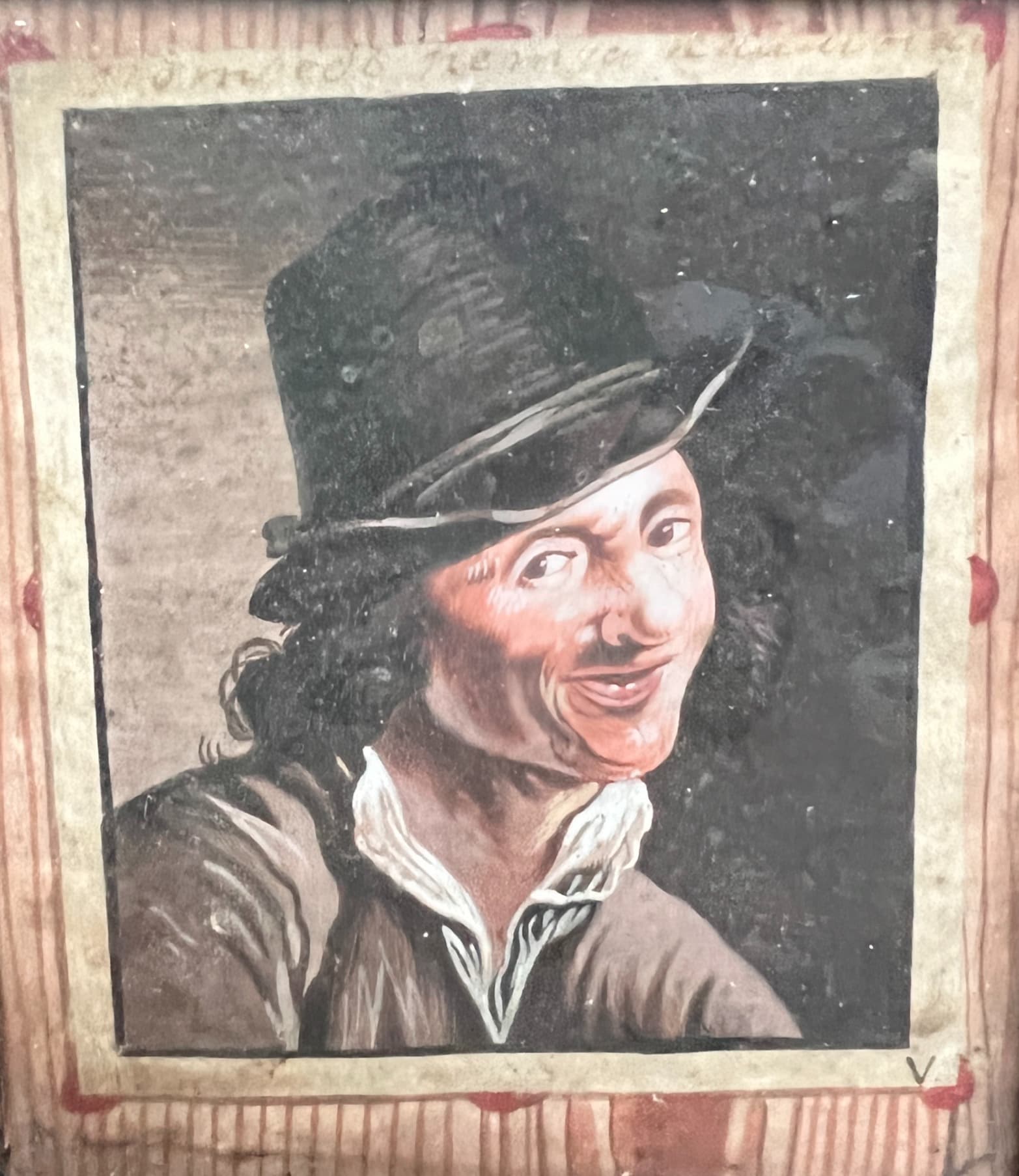 Drawing Man Portrait Counts Coins, The Hearing image 1