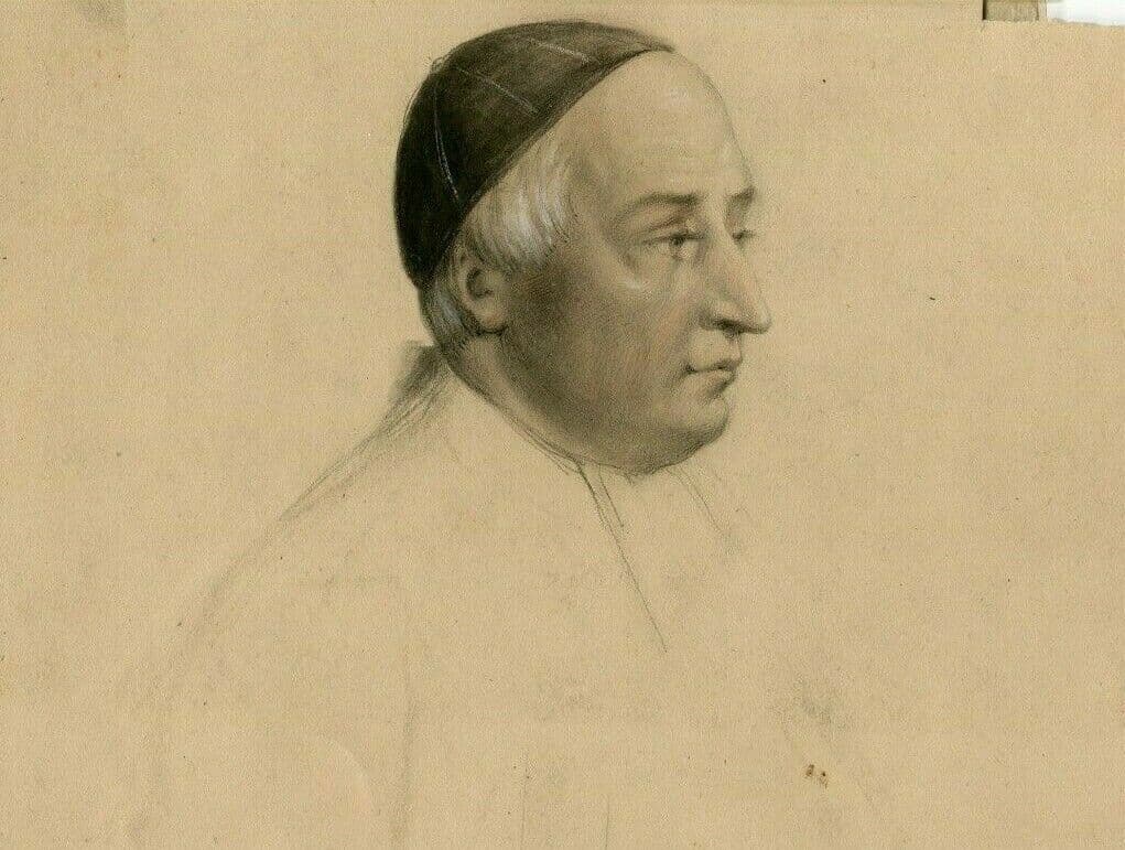 Drawing Portrait 19th century Religious Men image 3
