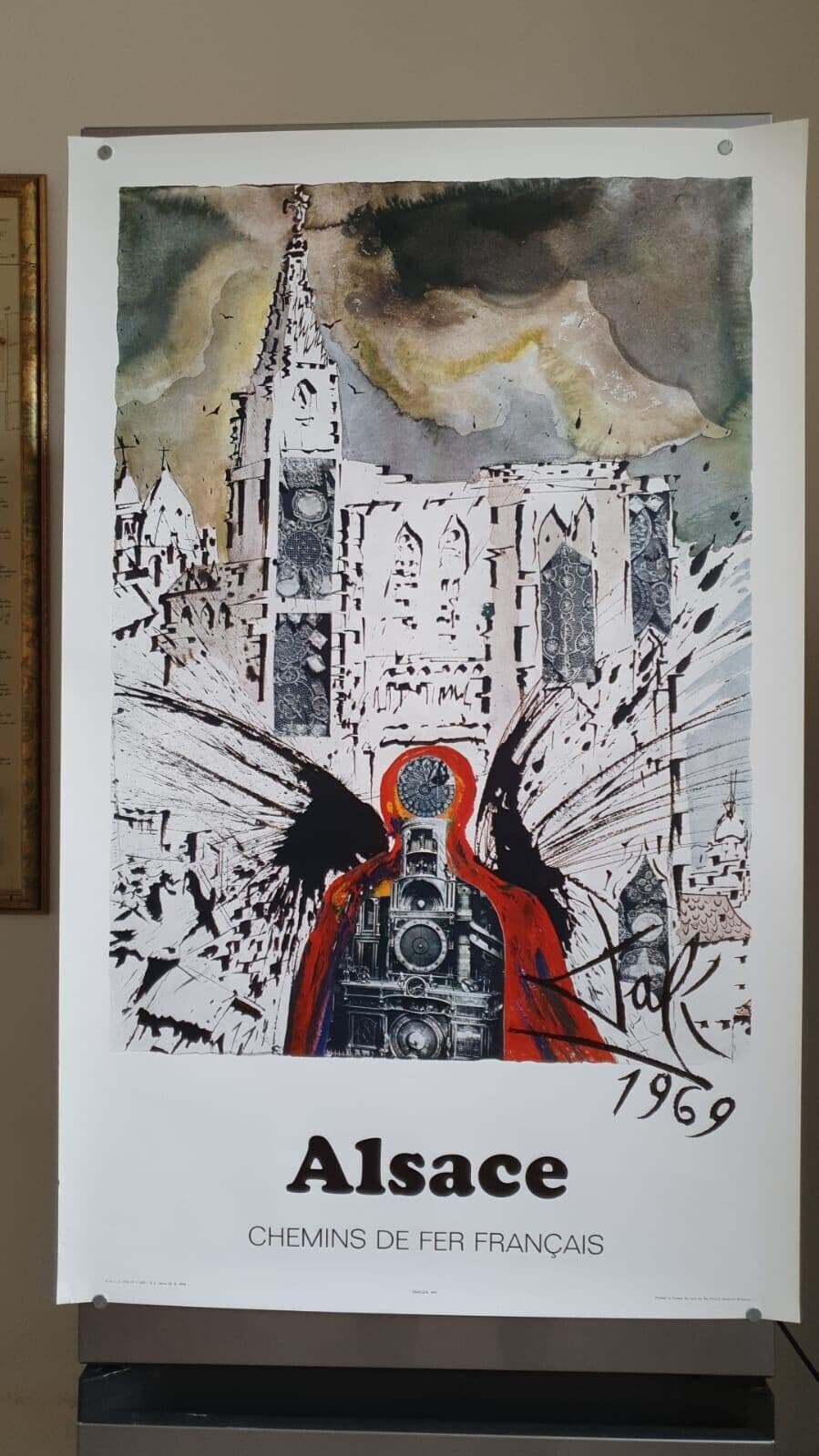 Vintage Original Poster Salvador DALI Alsace, Abstraction 1969 image 6