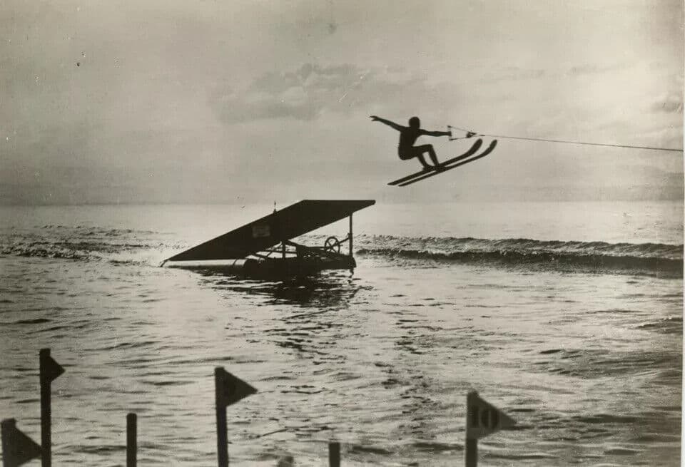 Vintage Photography Original SportWater Ski Championships c. 1950 image 1
