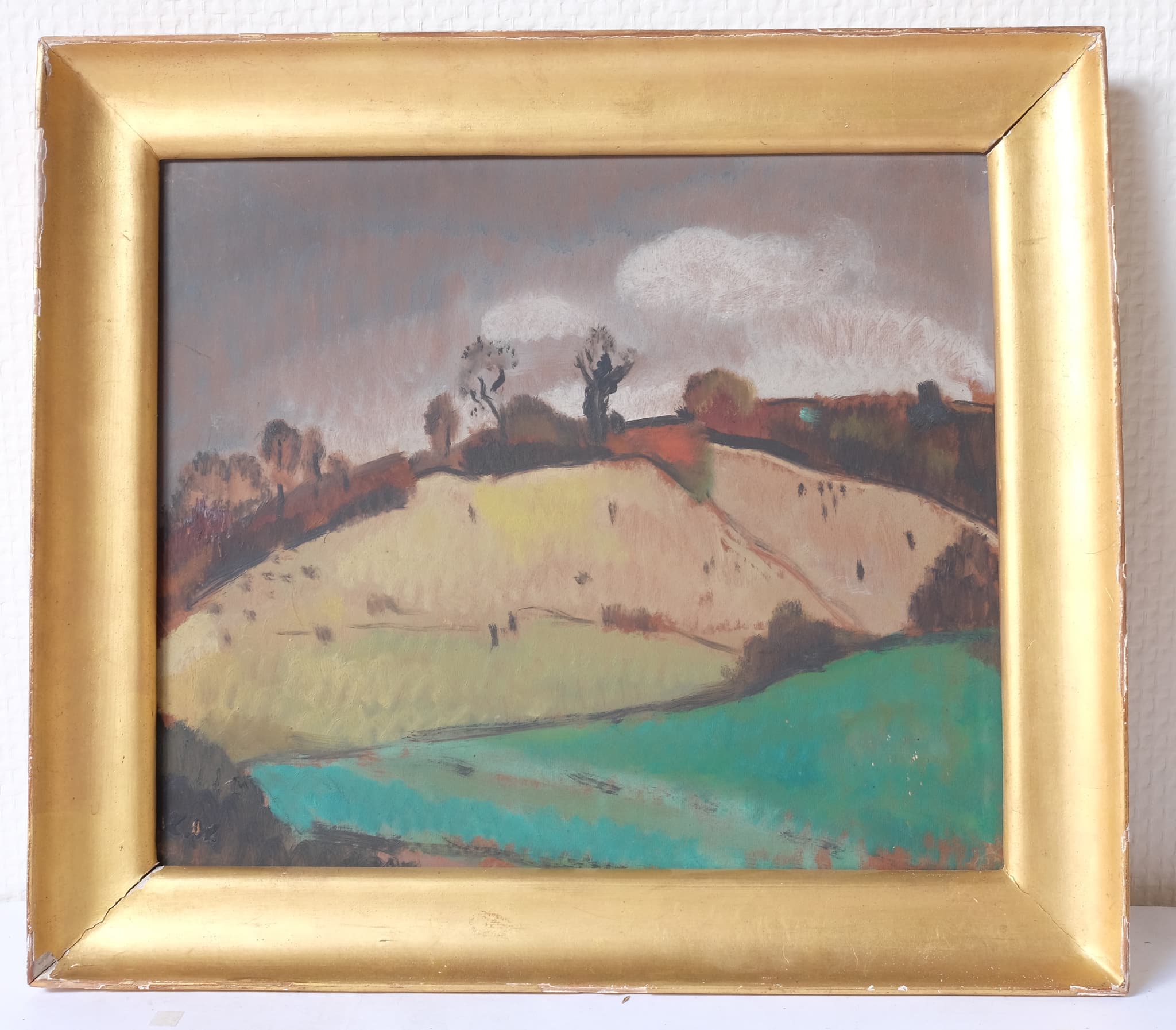 Painting Colorful Winter Landscape image 3