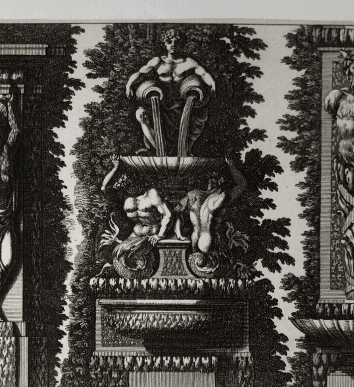 Vintage Etching by Jean Le Pautre (1618–1682) Architecture Architectural image 2