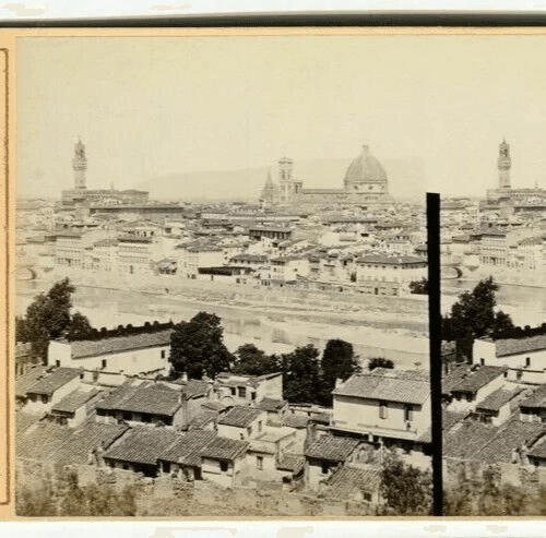 Vintage Stereoview Photograph Giacomo BROGI - Florence Panorama c. 1870 image 2