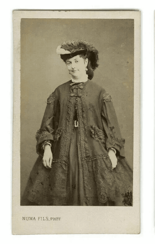CDV Vintage Photographs NUMA FILS - Alice Theric, French Actress c. 1864 image 1