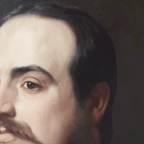 Antique Painting Antonio CISERI (1821-1891) Man Portait Famiglia Bianchini image 5