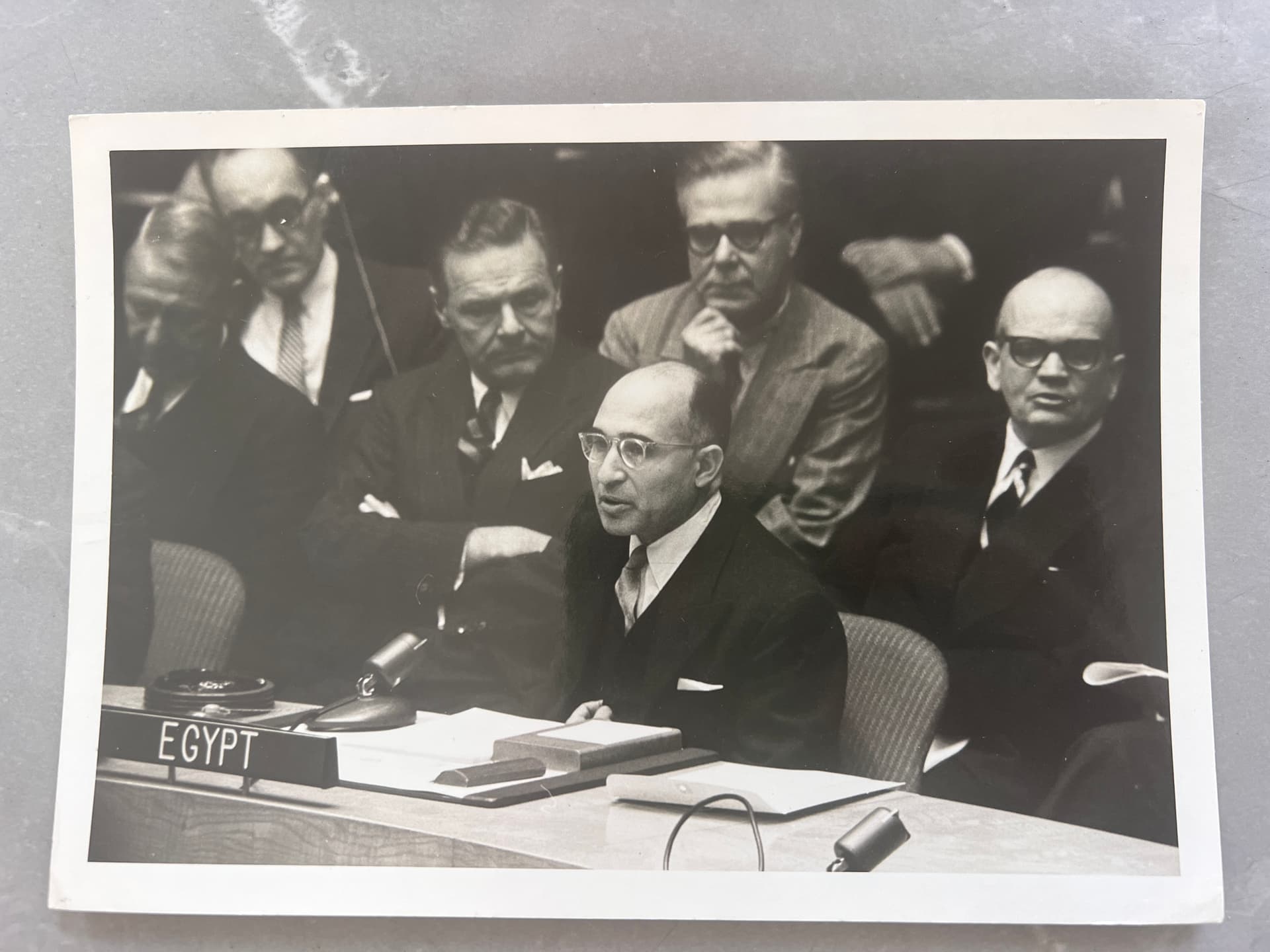 Press Photo Security Council Dearates Suez Canal Issue