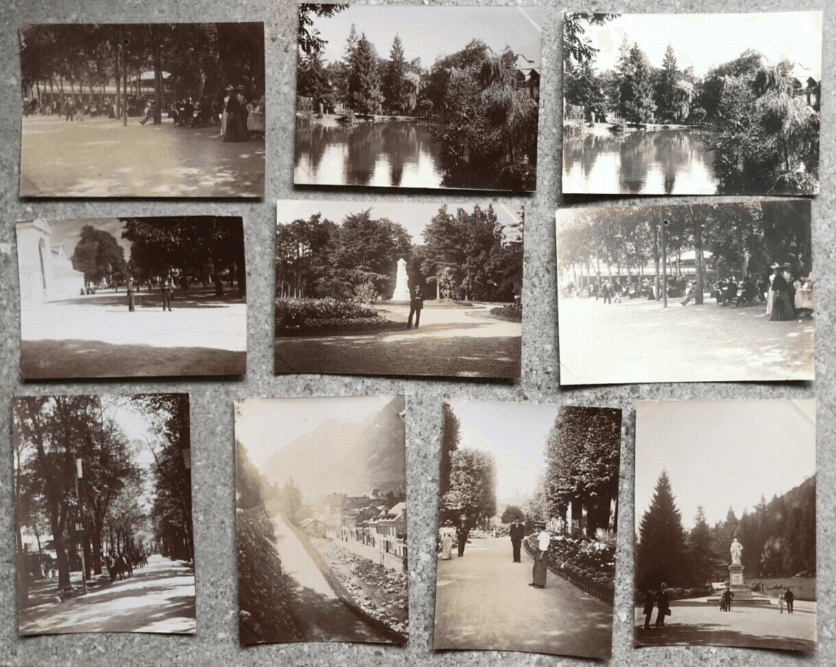 Vintage Photographs Lot x11  Cauterets, Luchon, Tarbes Landscape 1902 image 1