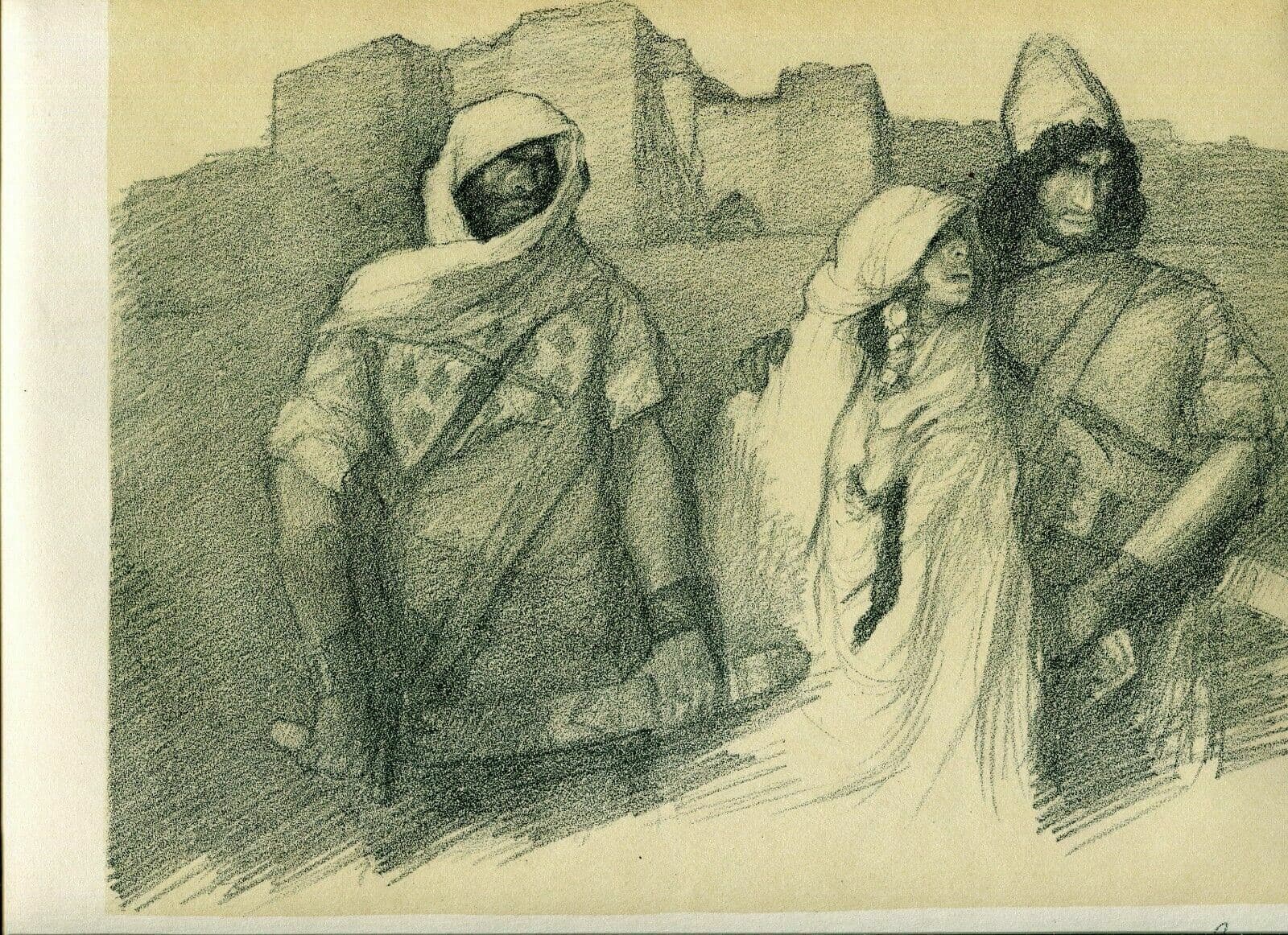 Lithography by Abel Pfeffermann PANN (1883-1963) Bible, Dinah image 2