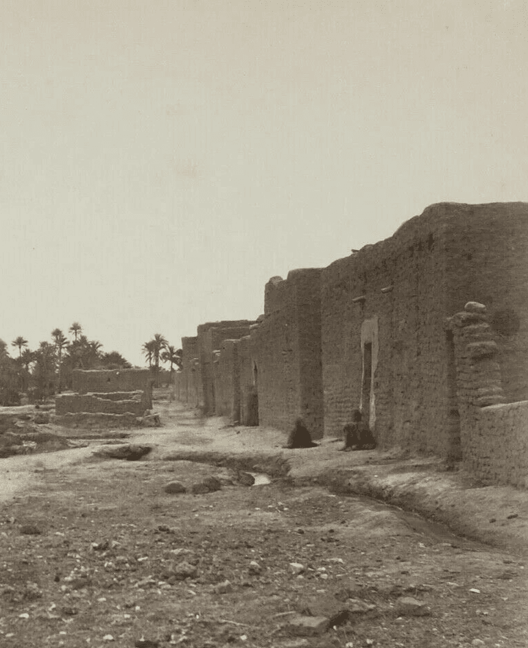 Vintage Photographs Village Landsacape Biskra Algeria, Albumen c.1880 image 3