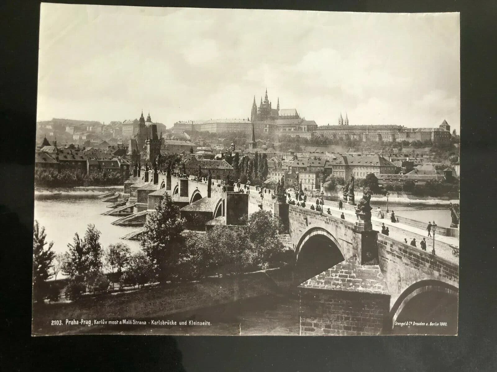 Vintage Photographs Landscape prag, Karlsbrucke und Kleinseite, Cityview image 4