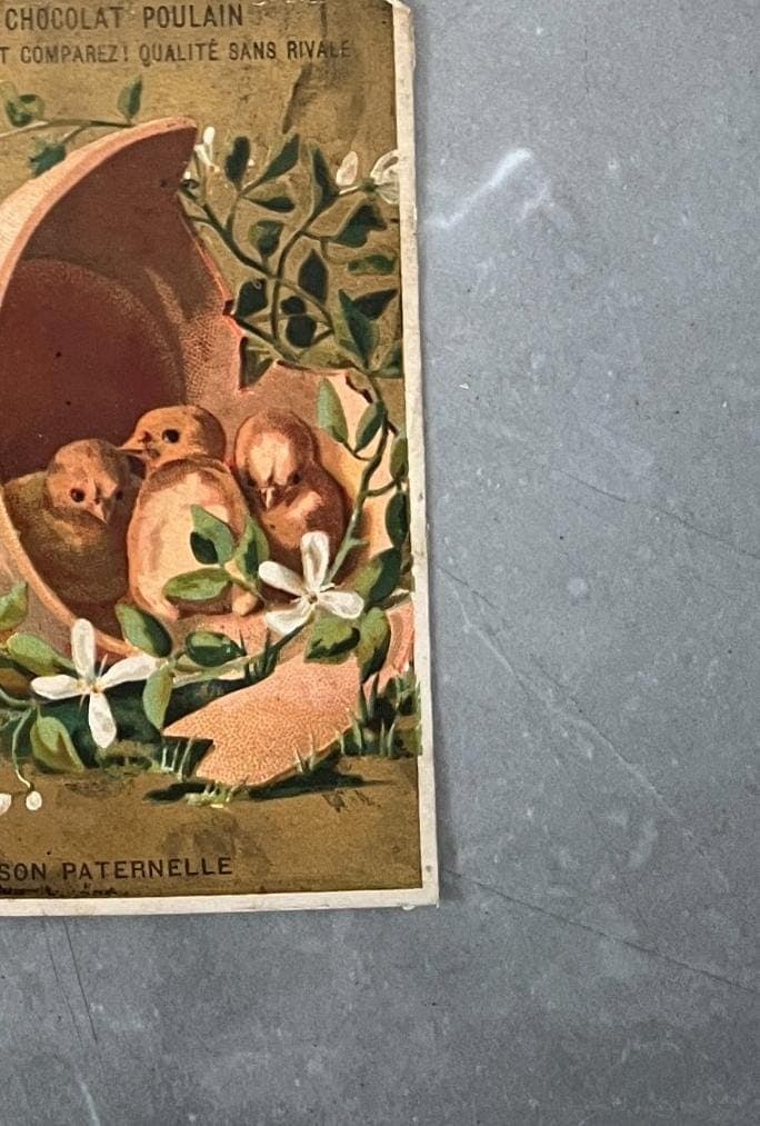 Set of 6 Vintage Chocolat Poulain Trade Cards - Charming French Ephemera image 7