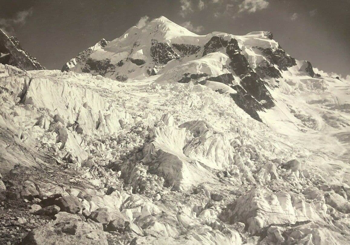 Vintage Photographs Mountain Landscape, Le Piz Roseg 1902