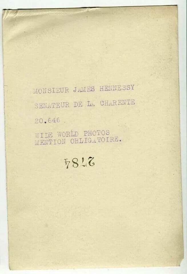 WW PHOTO Vintage Photograph PRESS - James Hennessy Senator for Charente c. 1925 image 4
