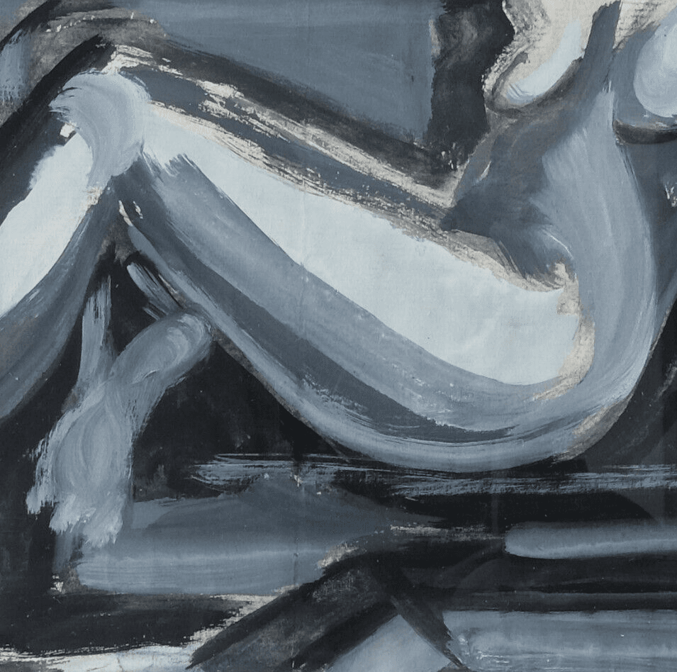 Modern Oil Painting Signed Tatiana LOGINOFF (1904-1982) Nude Woman Portrait image 3