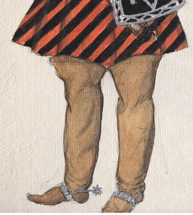 Vintage Drawing Georges Kugel BENDA (XIX-XX) Theater Murae Costumes signed image 4
