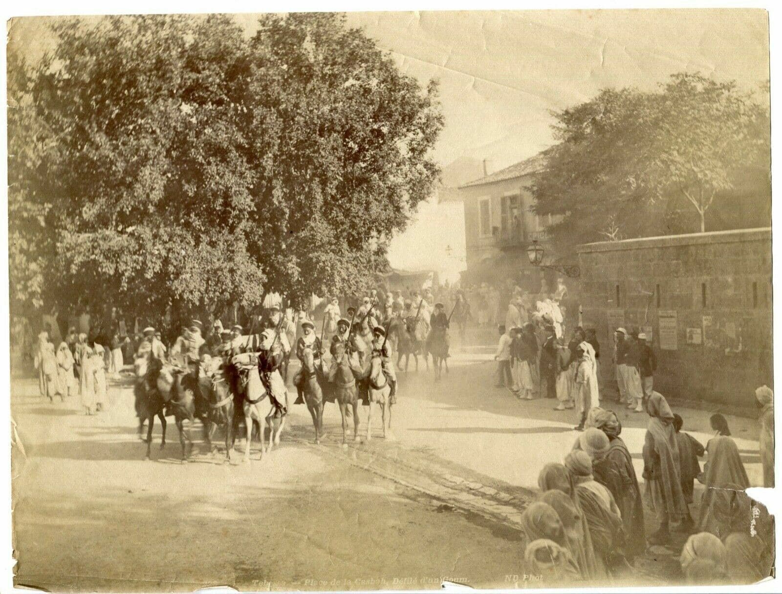 Photograph ND Photo - Tebessa, Demonstration at Casbah, Albumen c.1880 image 1