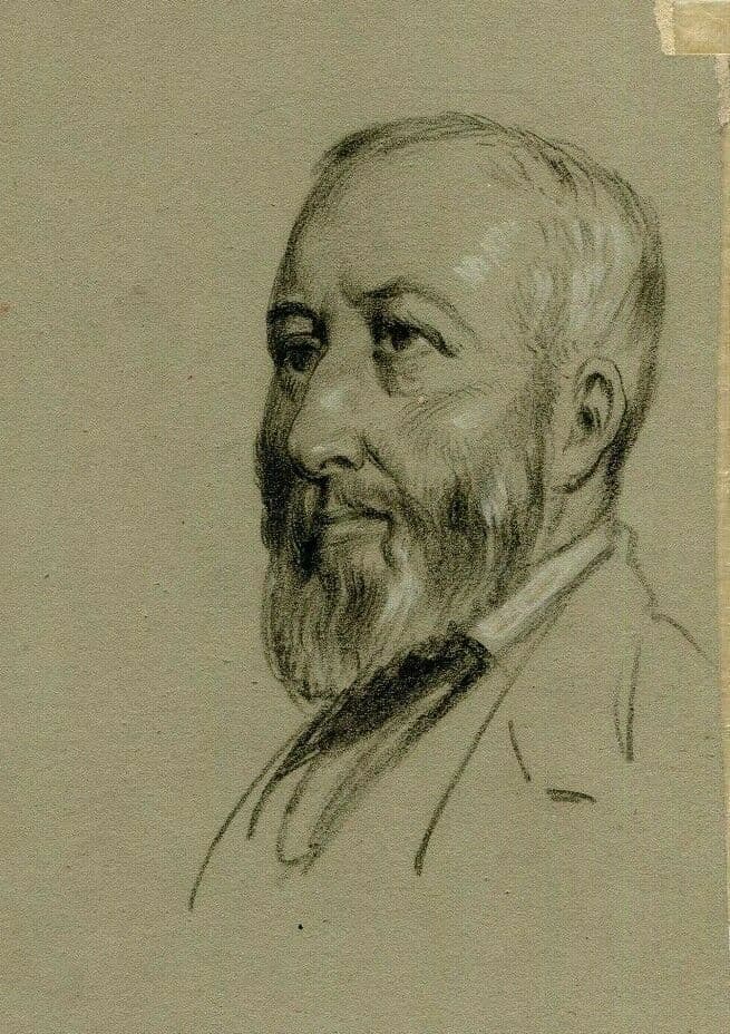 Drawing Portrait 19th century Religious Men image 2