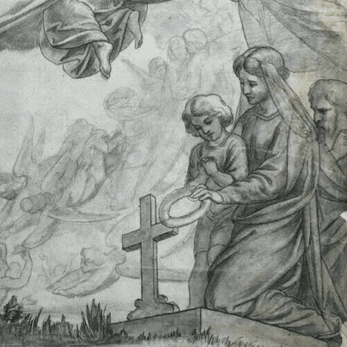 Antique Drawing Original 19th Religious, Jesus, Christ, Religious, Christianity image 4