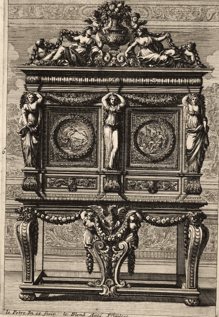 Vintage Etching by Jean Le Pautre (1618–1682) Architecture Architectural image 1