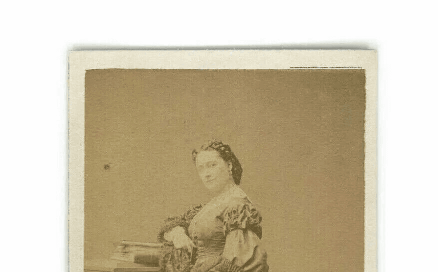 CDV Vintage Photographs PIERRE PETTIT - Marie Cabel - OPERA - Albumen c.1862 image 3
