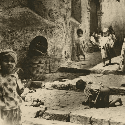 Vintage Photographs R.PROUHO - Kids in the Street , Algeria c. 1910 image 2