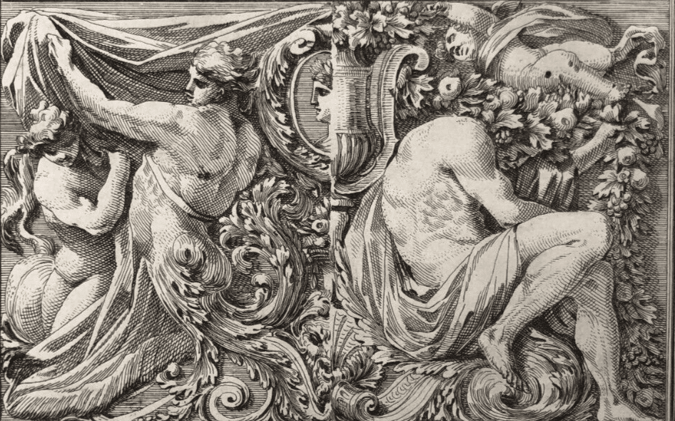 Jean Le Pautre (1618–1682) Ornament Nudes Etching