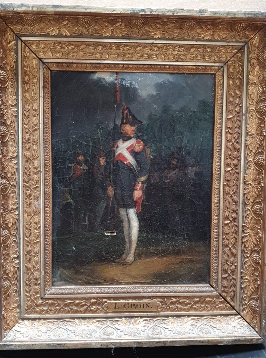 Painting Military Man by Jean-Louis GUDIN (1799-1823) image 2
