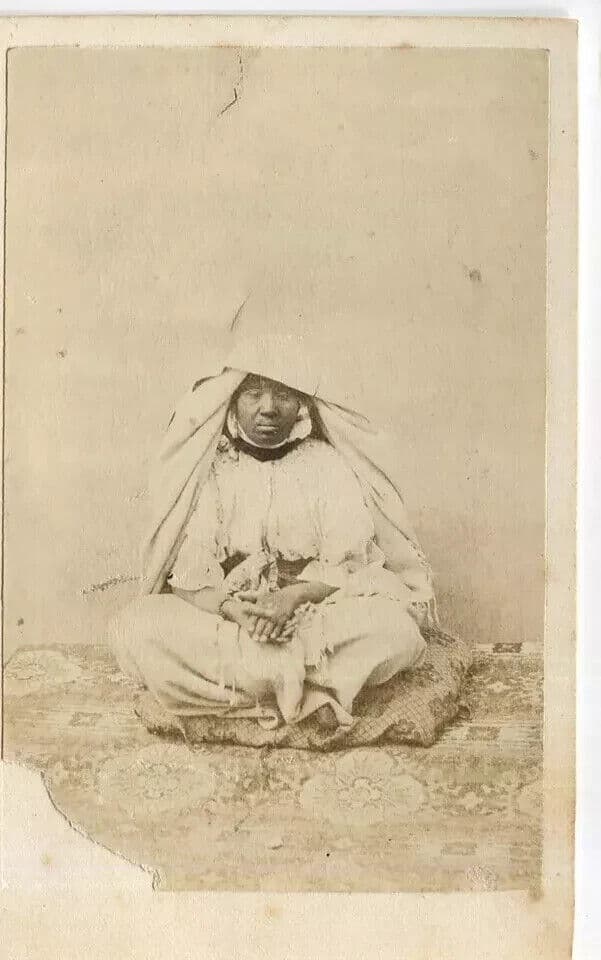 CDV Photograph Orientalist Portrait Baker Woman Tunis 1867 image 7