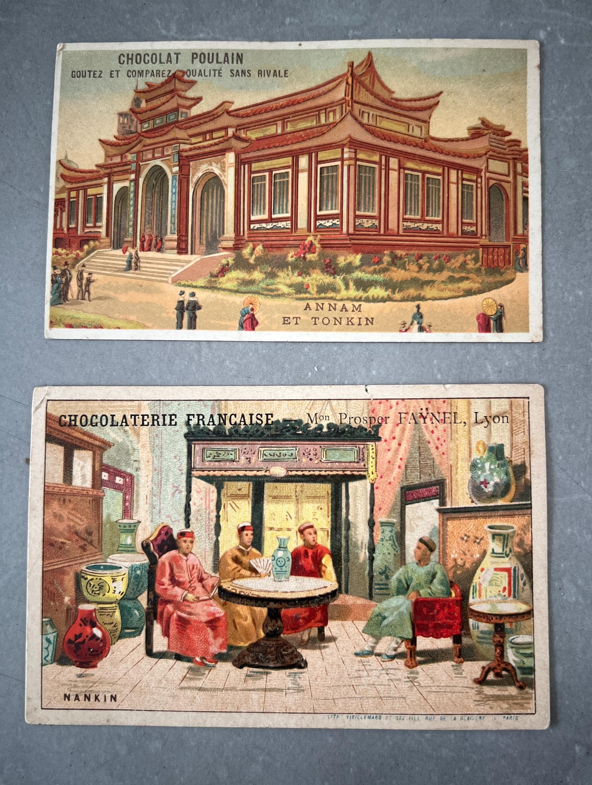 Antique Trade Cards – Chocolat Poulain Chocolaterie Française – Exotic image 1