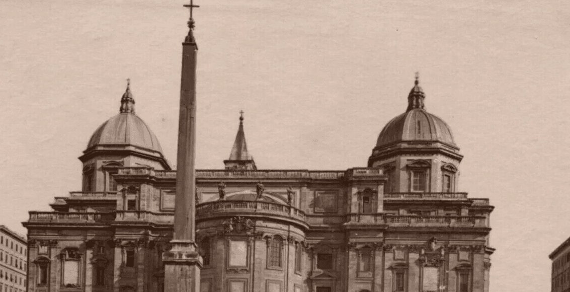 Vintage Photograph Italy, Roma Landscape, St Marie Maggiore Basilica 1901 image 5