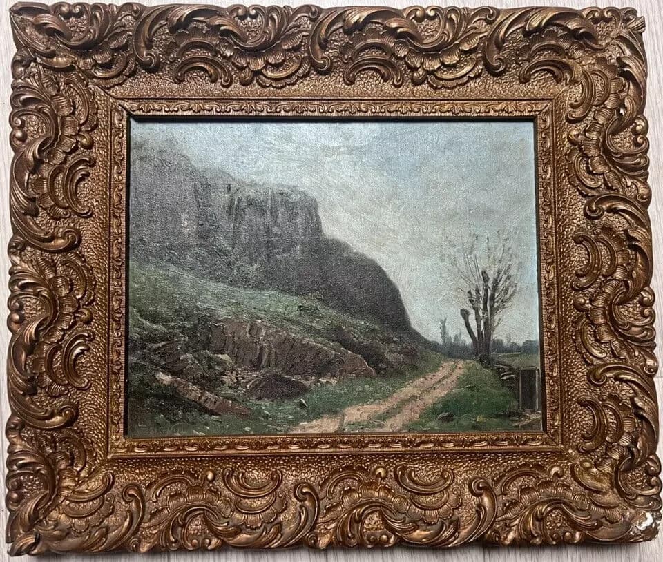 Antique Original Painting Landscape Claudius SEIGNOL (1858-1926) image 6