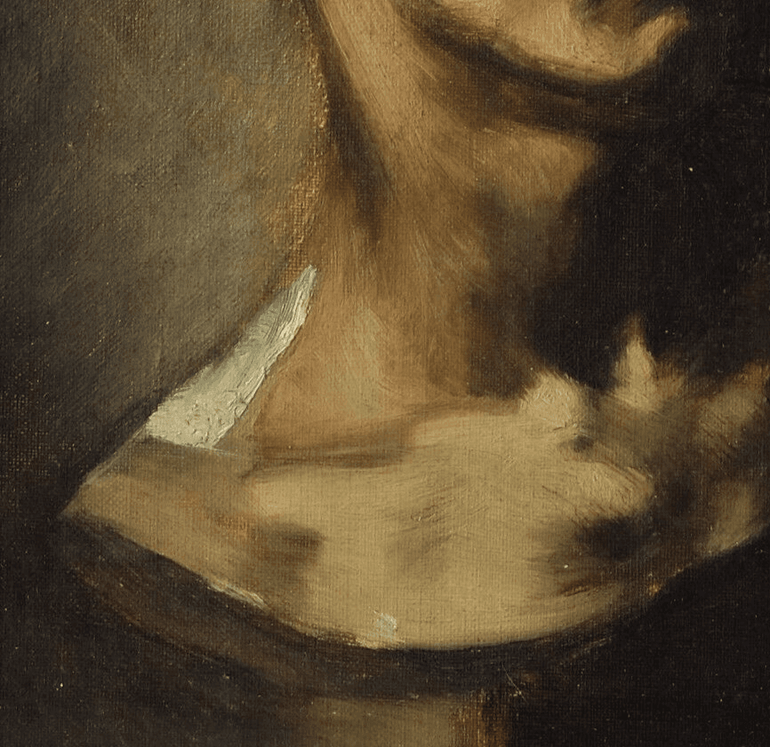 Antique Original Painting Man, Portrait, Sculpture 19th century image 4
