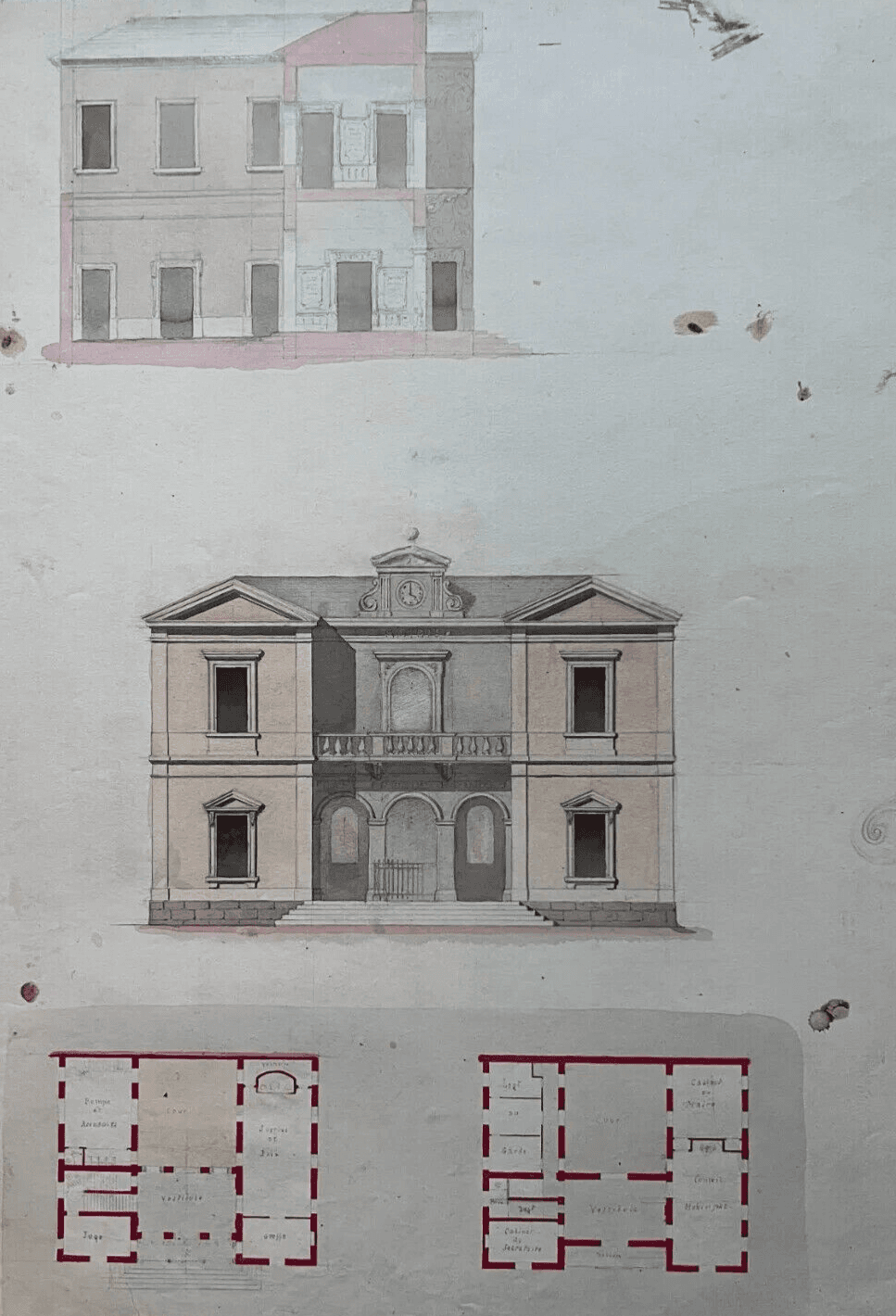 Antique Architecture Drawing Building, Architecture and Plans image 1
